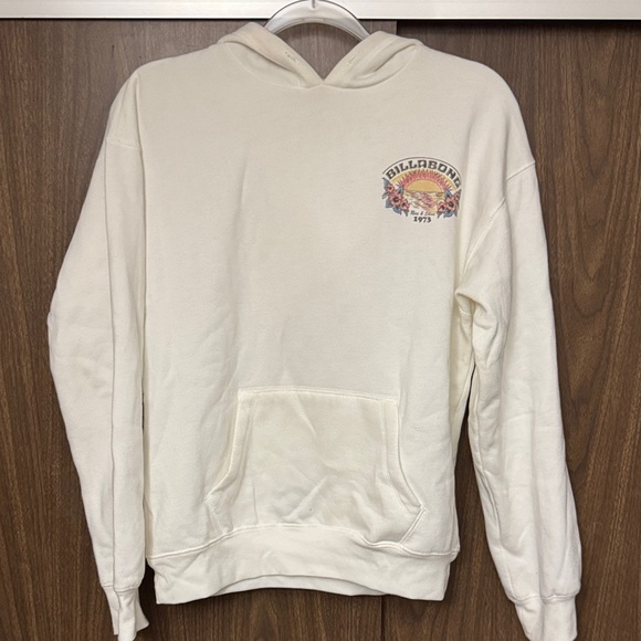 Billabong Tops - Billabong Floral Off-White Hoodie